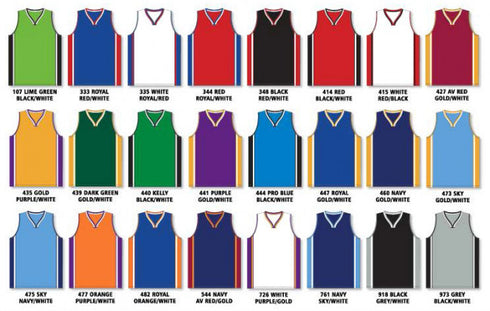 Athletic Knit Pro Cut Basketball Jersey with Rap Neck & Side Inserts (B1715)